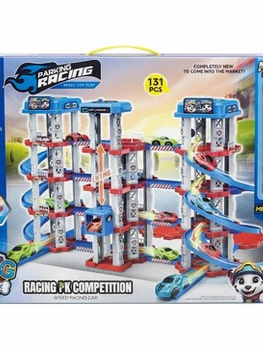 Многоуровневая парковка Dog Track «Racing PK Competition» (131 деталь)