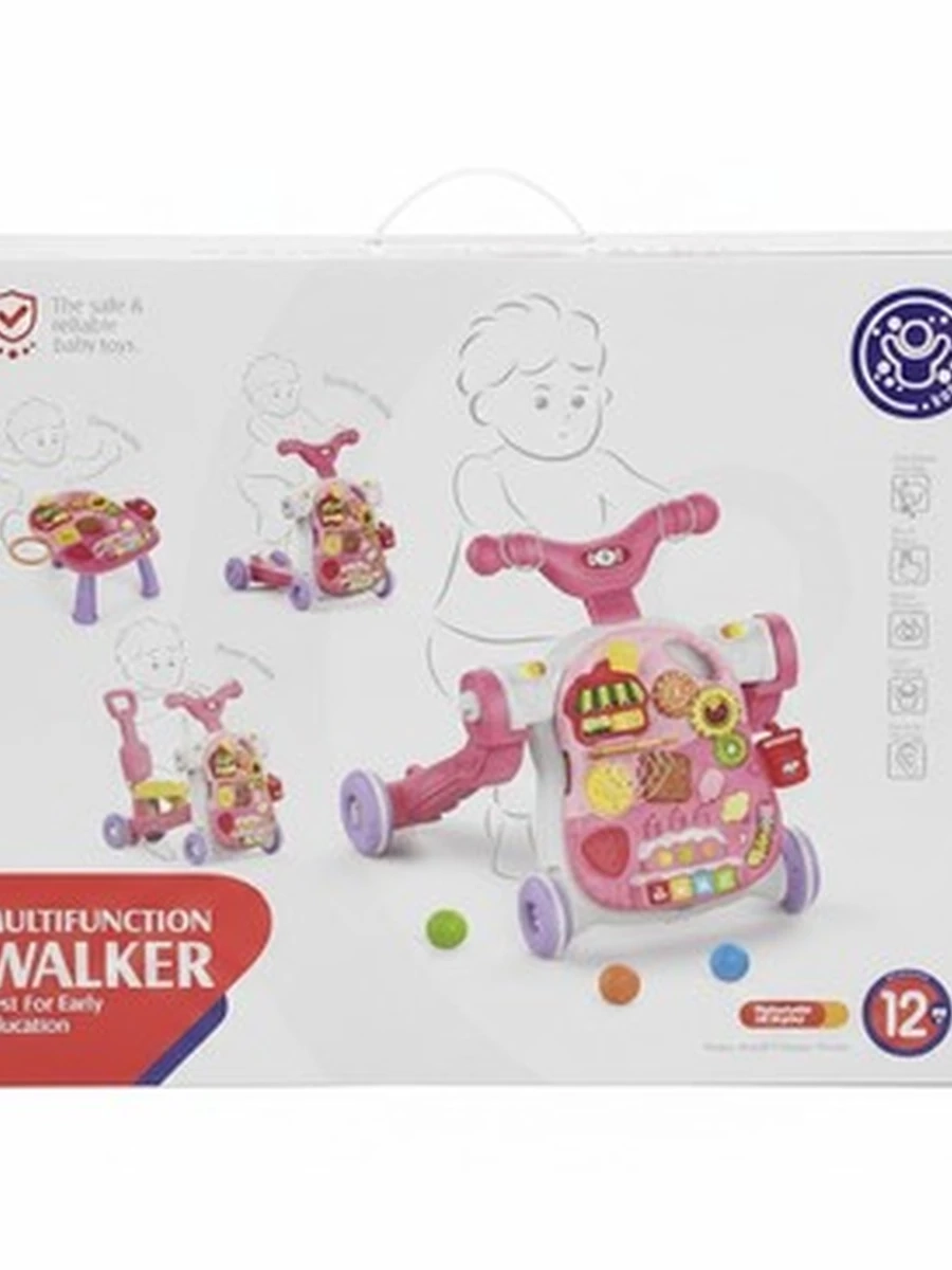 Детские ходунки-каталка 4 в 1 Multifunction Walker