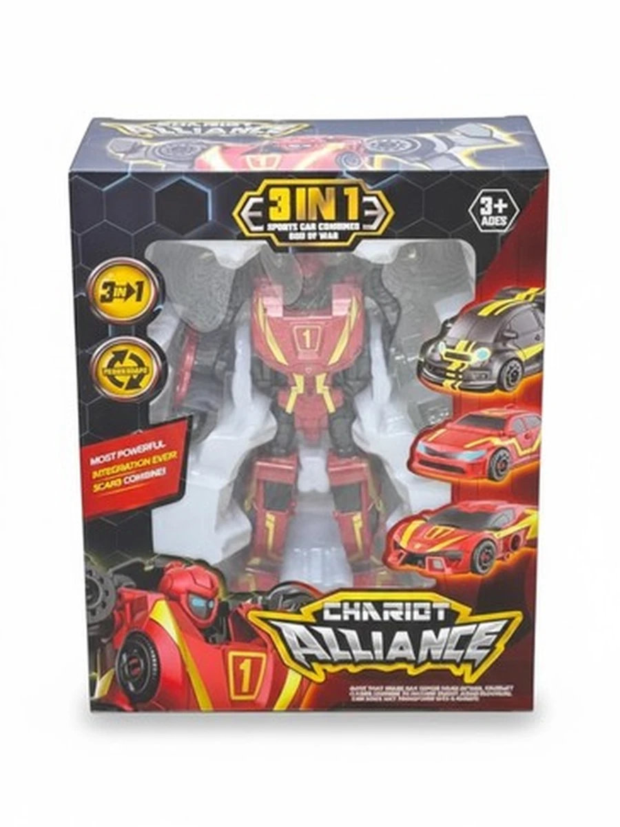 Робот-трансформер Набор 3 в 1 Chariot Alliance «Sports Car Combined God of War»