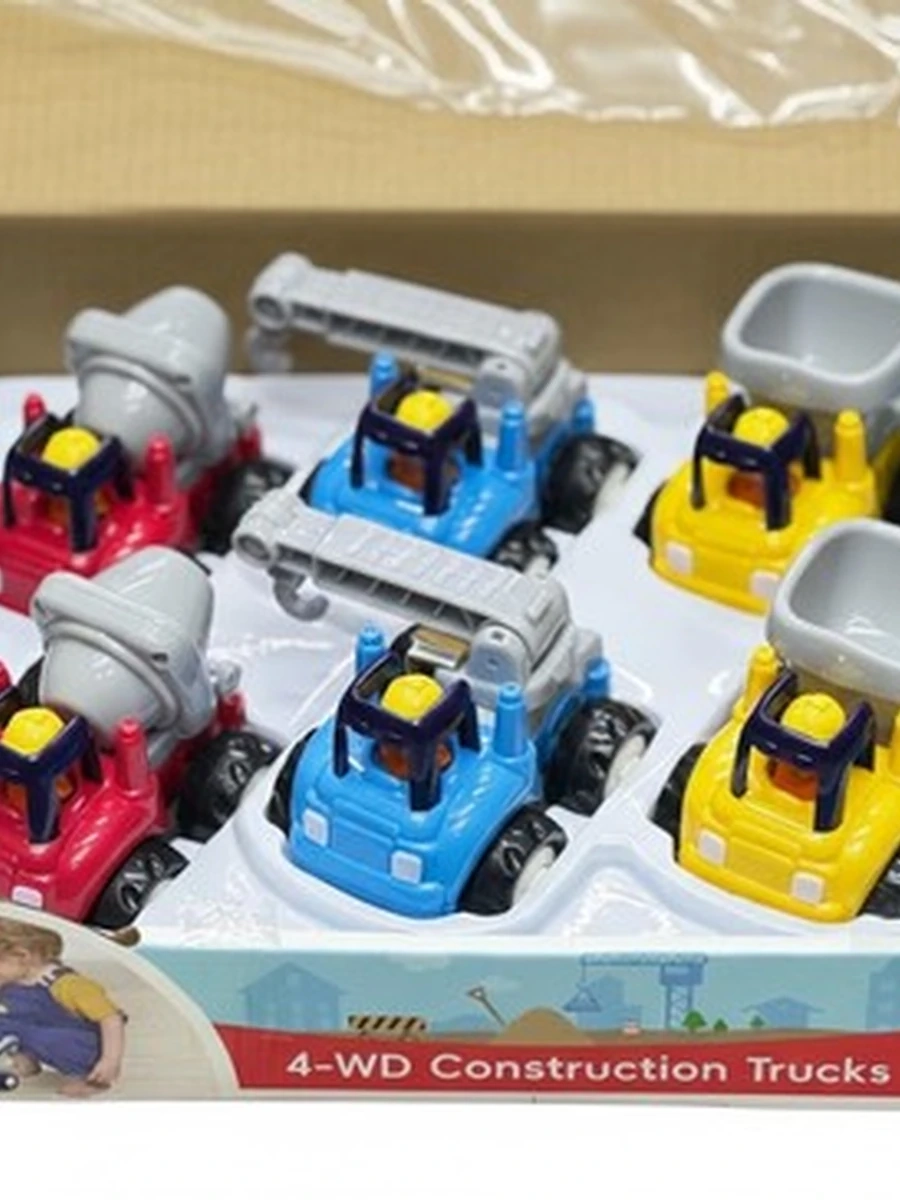 Набор строительной техники 4-WD Construction Trucks 6шт
