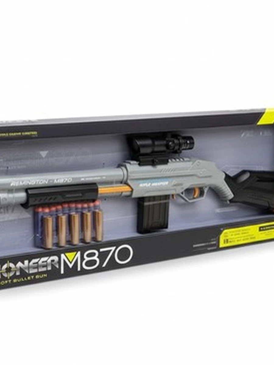 Детский помповый дробовик «Pioneer M870 Soft Bullet Gun»