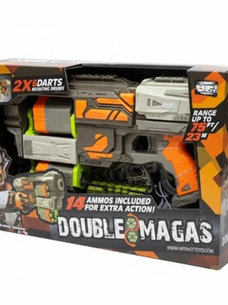 Игрушечный бластер Hip Shot «Double Magas»