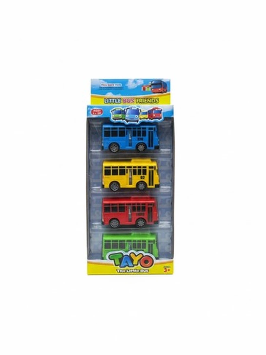 Набор инерционных машинок «Little Bus Friends TAYO The Little Bus» (4 шт.)