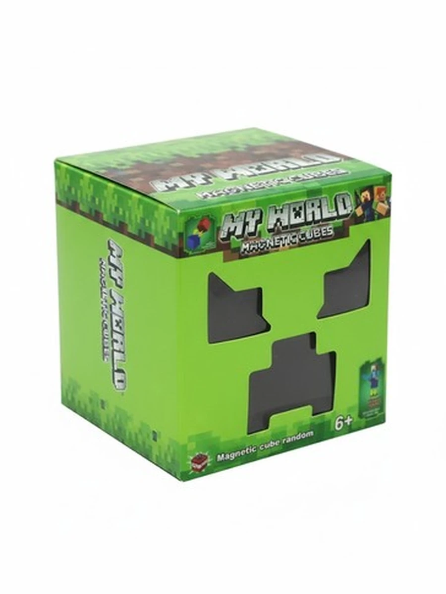 Магнитный конструктор My World «Magnetic Cubes» (кубики в стиле Minecraft)