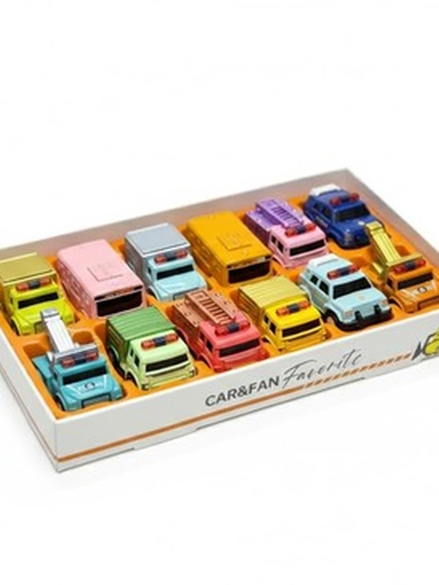 Набор игровых машинок «CAR&FAN Favorite Special City Service» (12 штук)