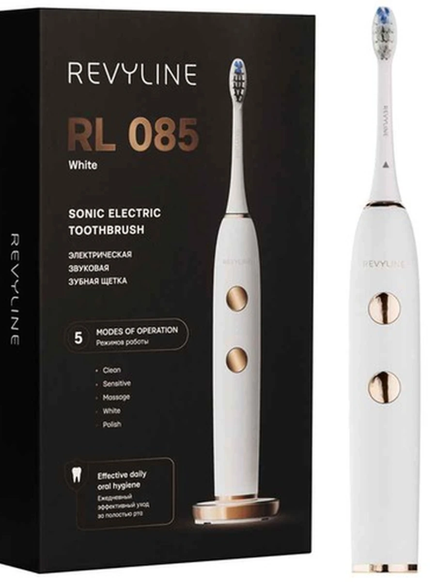 RL 085 (белая) Звуковая щетка Revyline