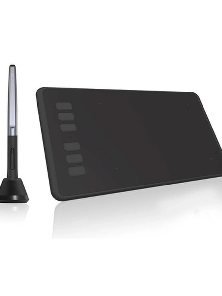 Графический планшет, Huion, H640P, Разрешение 5080 lpi, Чувствительность к нажатию 8192, Интерфейс USB, Рабочая область 160*100 мм. (6,3"х 3,9"), Чёрный