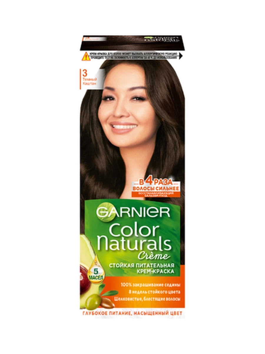Краска Garnier темный каштан №3