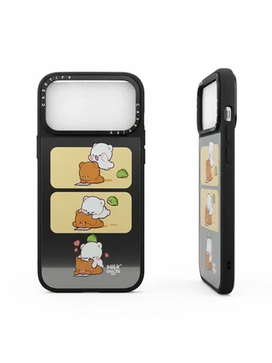 Защитный чехол-бампер Casetify для смартфона с принтом мишки Milk & Mocha