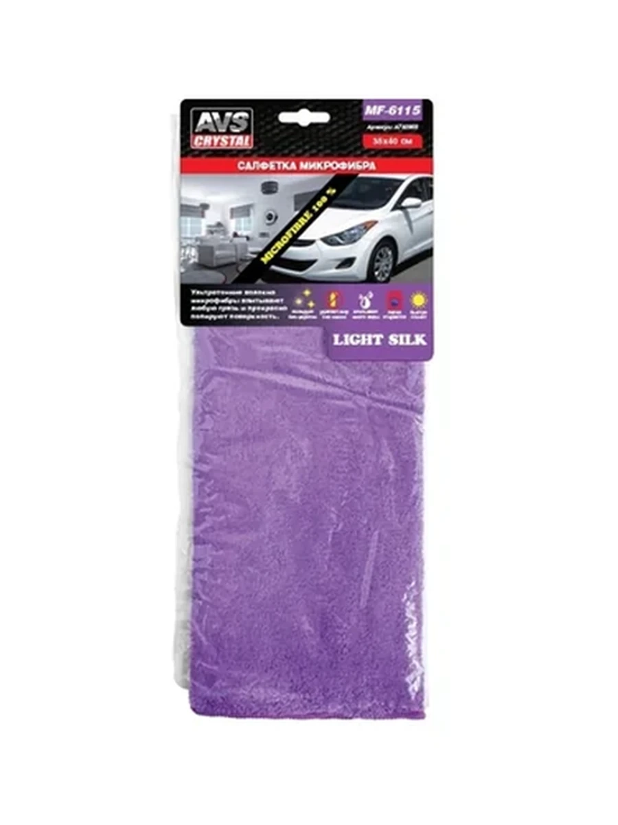 САЛФЕТКА МИКРОФИБРА AVS MF-6115 A78296S 35Х40СМ 1ШТ