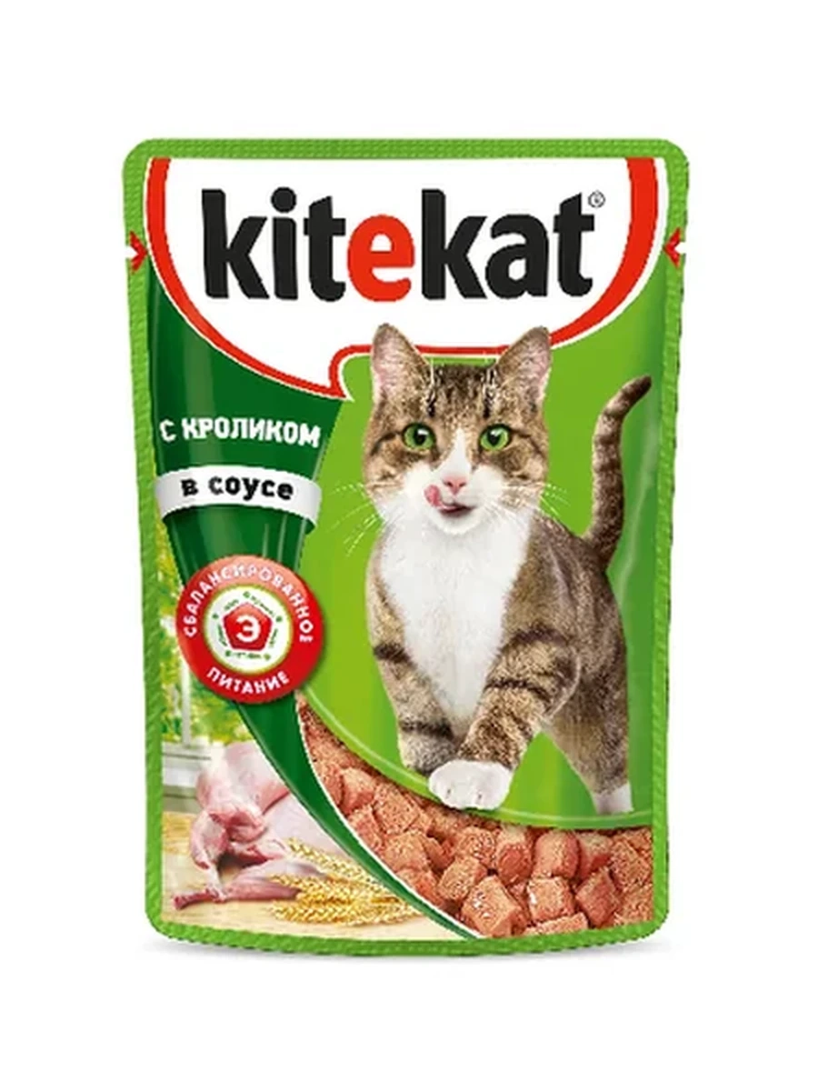 КОРМ Д/КОШЕК KITEKAT КРОЛИК В ЖЕЛЕ ВЛАЖНЫЙ 85ГР