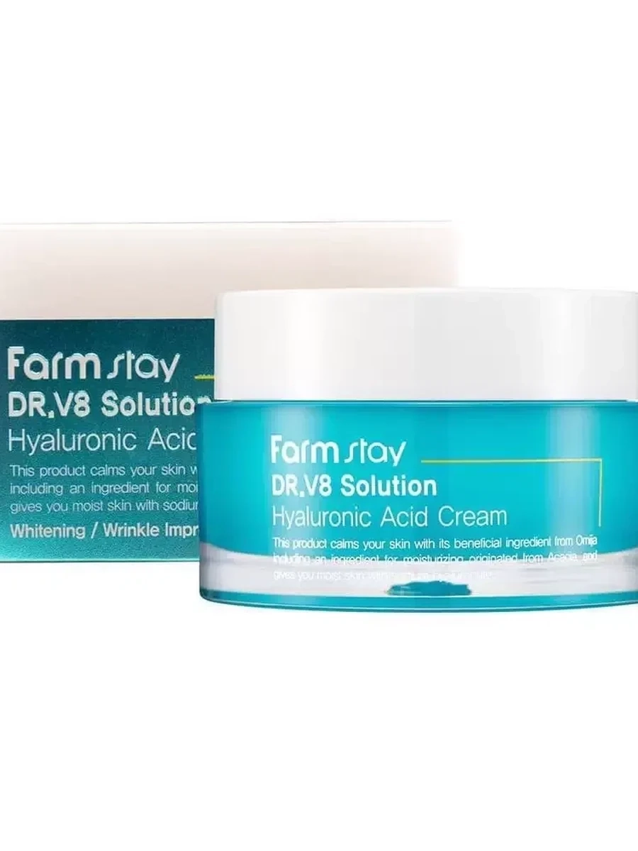 Крем для лица с гиалуроновой кислотой FarmStay DR V8 Solution Hyaluronic Acid Cream