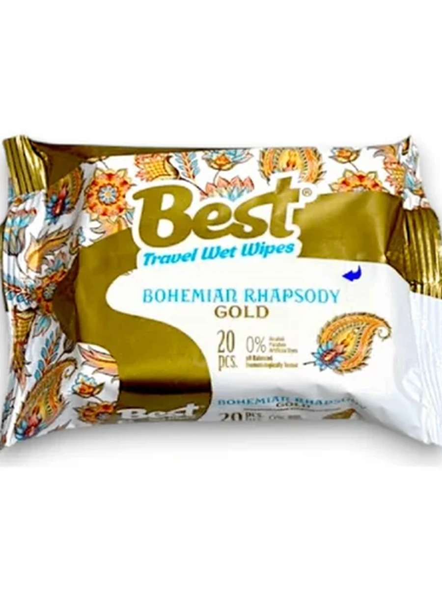САЛФЕТКИ ВЛАЖНЫЕ BEST GOLD 20ШТ