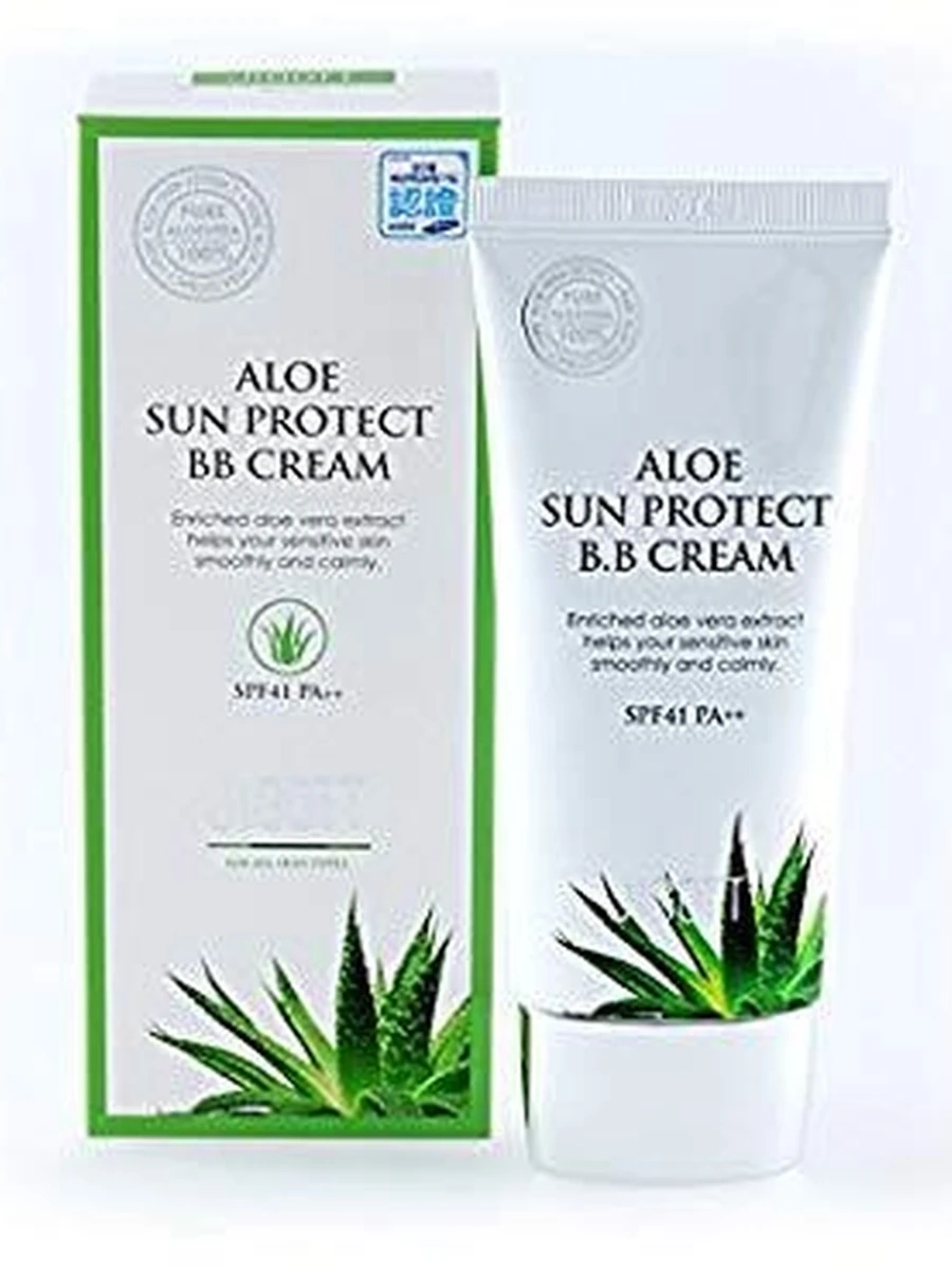 Jigott ВВ-крем с экстрактом алоэ Aloe Sun Protect BB Cream SPF41 PA++, 50 мл
