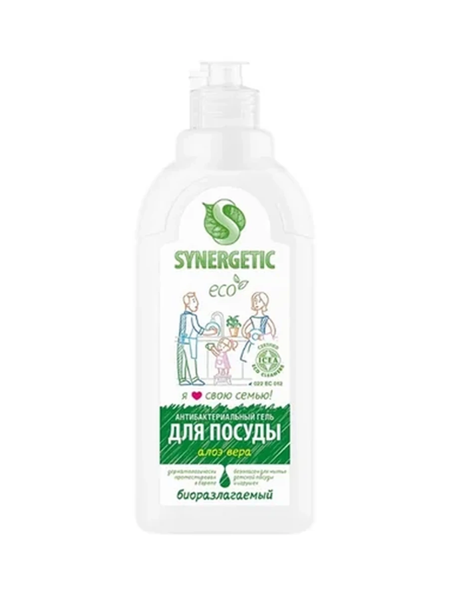 СРЕДСТВО Д/МЫТЬЯ ПОСУДЫ SYNERGETIC АЛОЭ 500МЛ