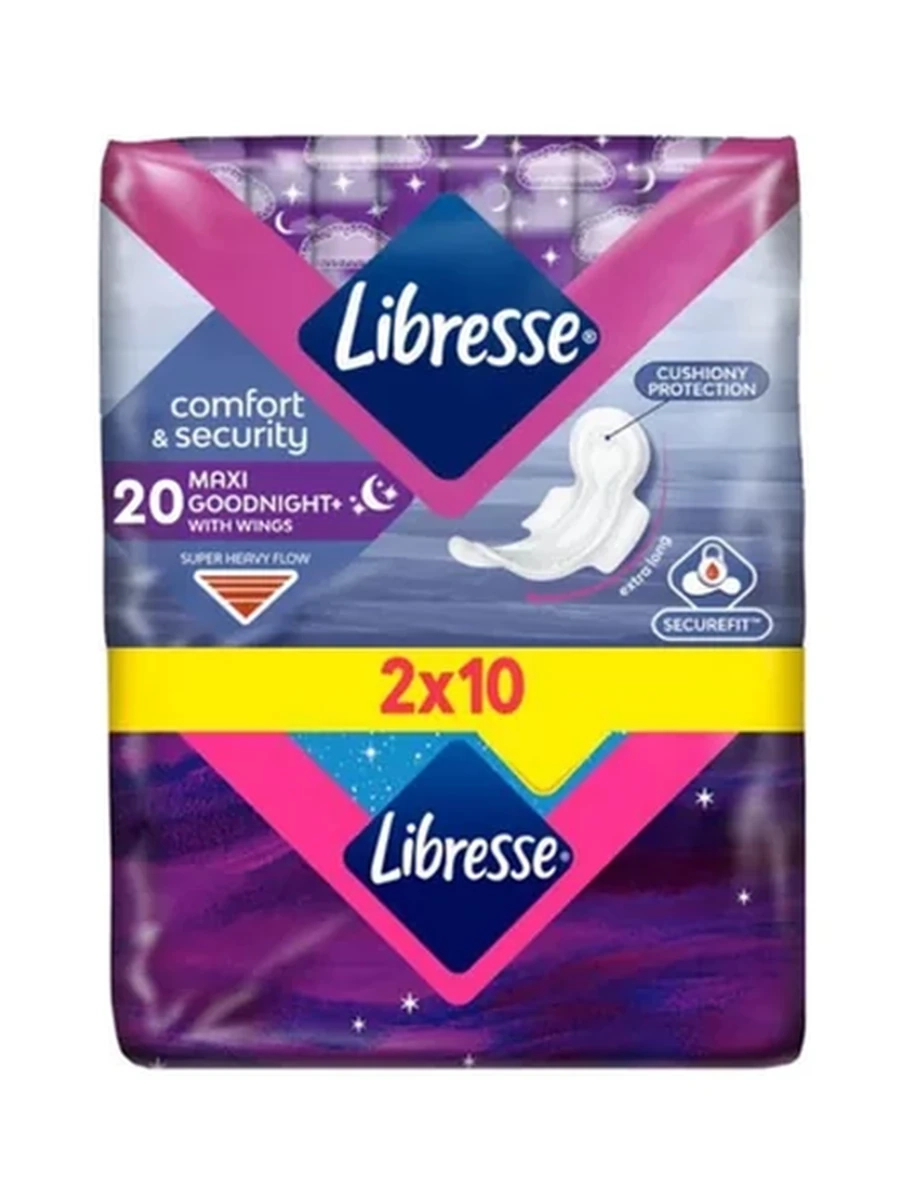 ПРОКЛАДКА LIBRESSE MAXI GOOD NIGHT 20ШТ