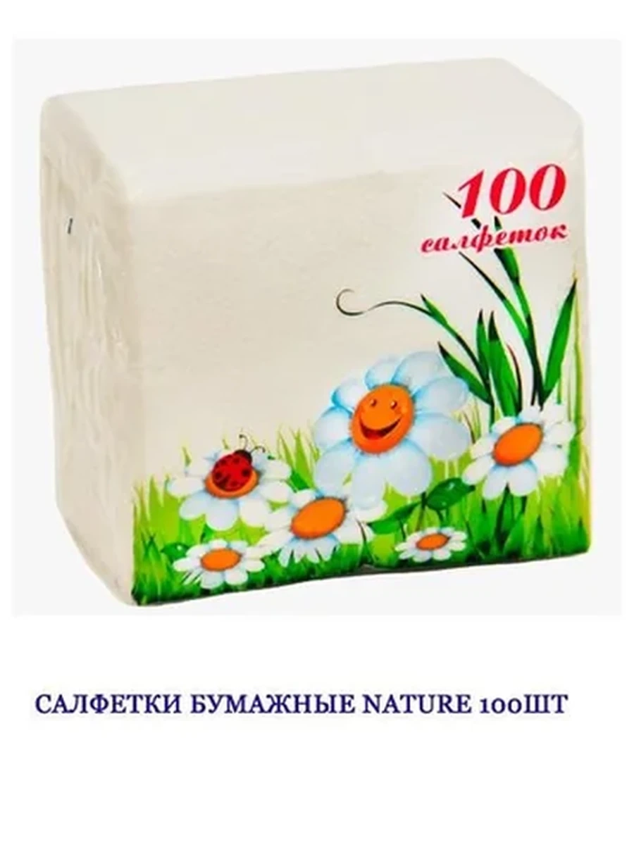 САЛФЕТКИ NATURE 100ШТ