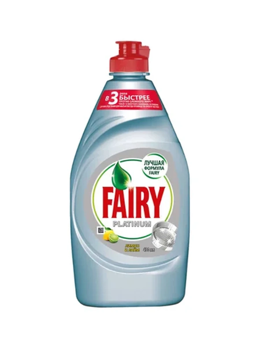 СРЕДСТВО Д/МЫТЬЯ ПОСУДЫ FAIRY PLATINUM ЛИМОН/ЛАЙМ 430МЛ