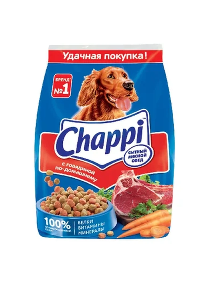 Корм Chappi с говядиной 600гр