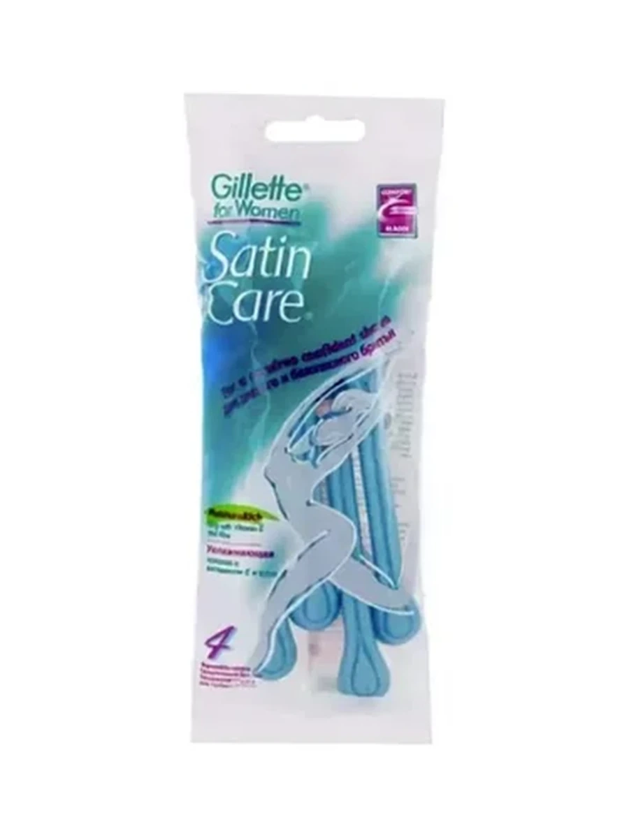 СТАНОК Д/БРИТЬЯ GILLETTE SATIN CARE FOR WOMEN 4ШТ