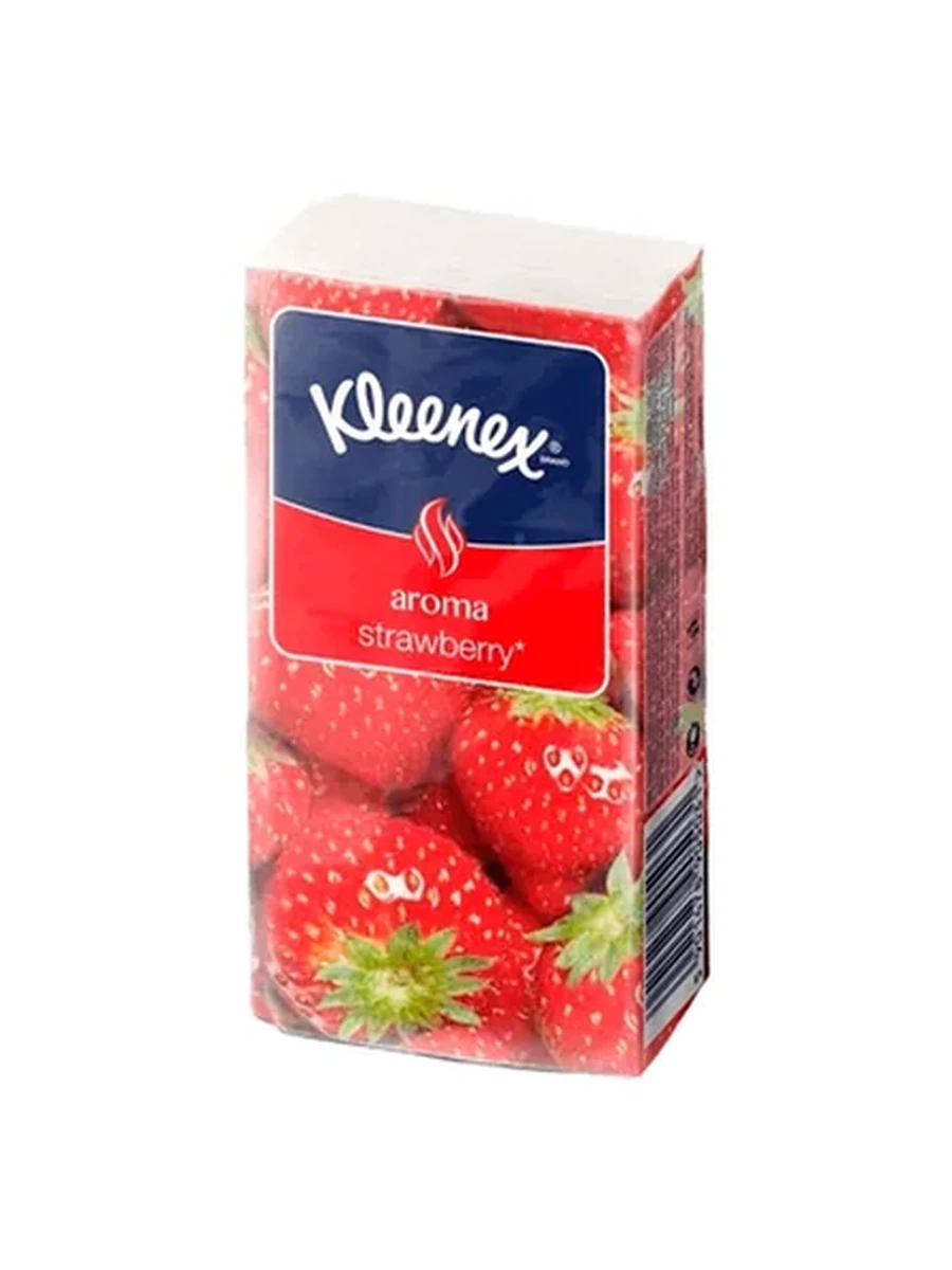ПЛАТОЧКИ БУМАЖНЫЕ KLEENEX КЛУБНИКА 10ШТ