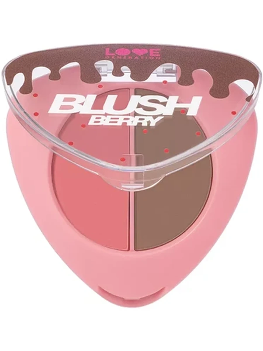 Палетка для контуринга лица Love Generation Blush Berry Contouring Face Palette 02