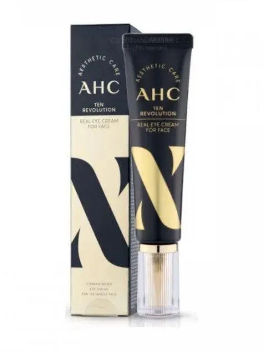 Антивозрастной крем для век и лица с эффектом лифтинга Ahc Ten Revolution Real Eye Cream For Face 30ml
