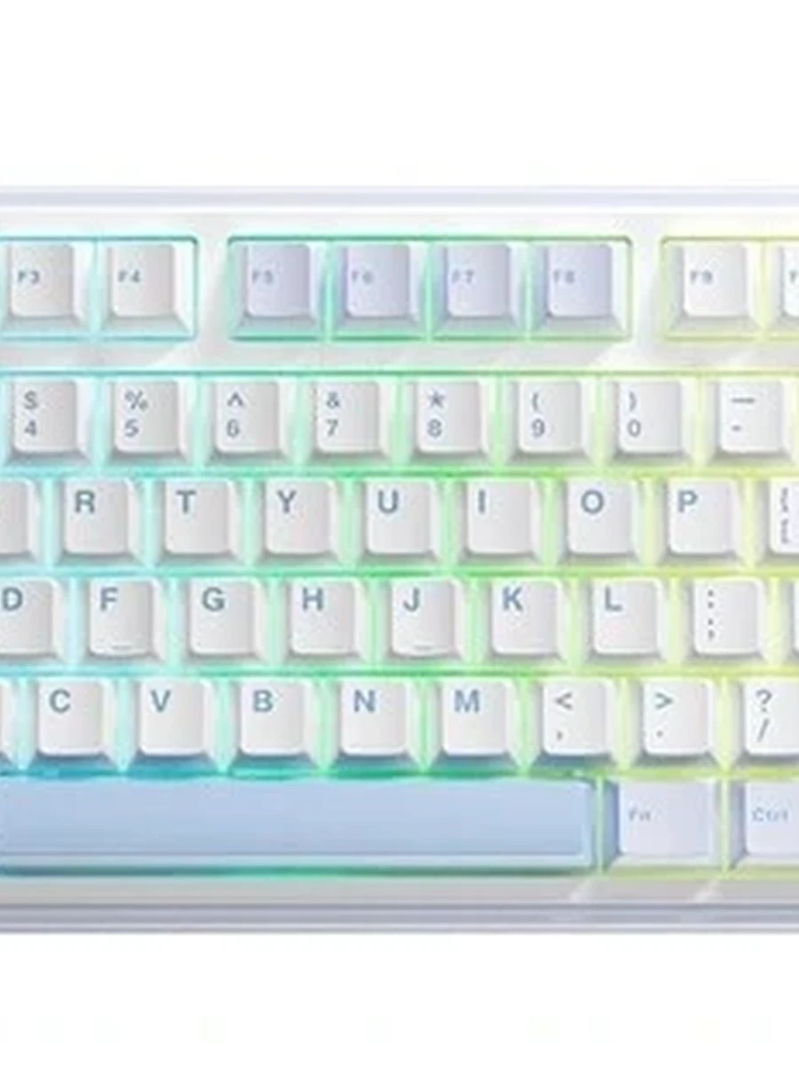 Клавиатура беспроводная AULA F75 White-Blue  [мех. 80, RGB]