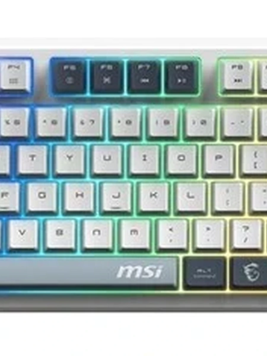 Клавиатура беспроводная MSI FORGE GK600 TKL Wirelss Sky  [мех. 83, RGB, линейные, HotSwap, rus]