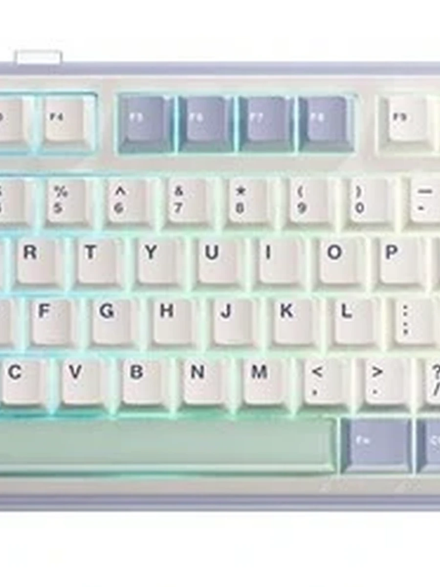 Клавиатура беспроводная AULA F75 Cedar Green [мех. 80, RGB, Gray wood switch V3]