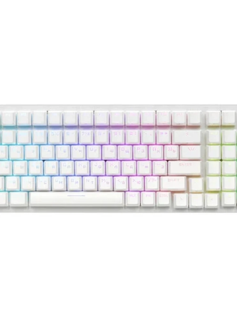 Клавиатура проводная Клавиатура ARDOR GAMING Blade 98 (AG-ODM-B98-Red-W) [механическая, Kailh Red V2, 98кл, PBT, RGB] Белая