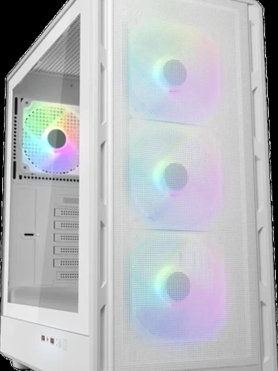 Корпус Cougar Airface Pure RGB White Midtower, USB 3.0 x 2, ARGB PWM 120mm fan x 4, TG, no PSU