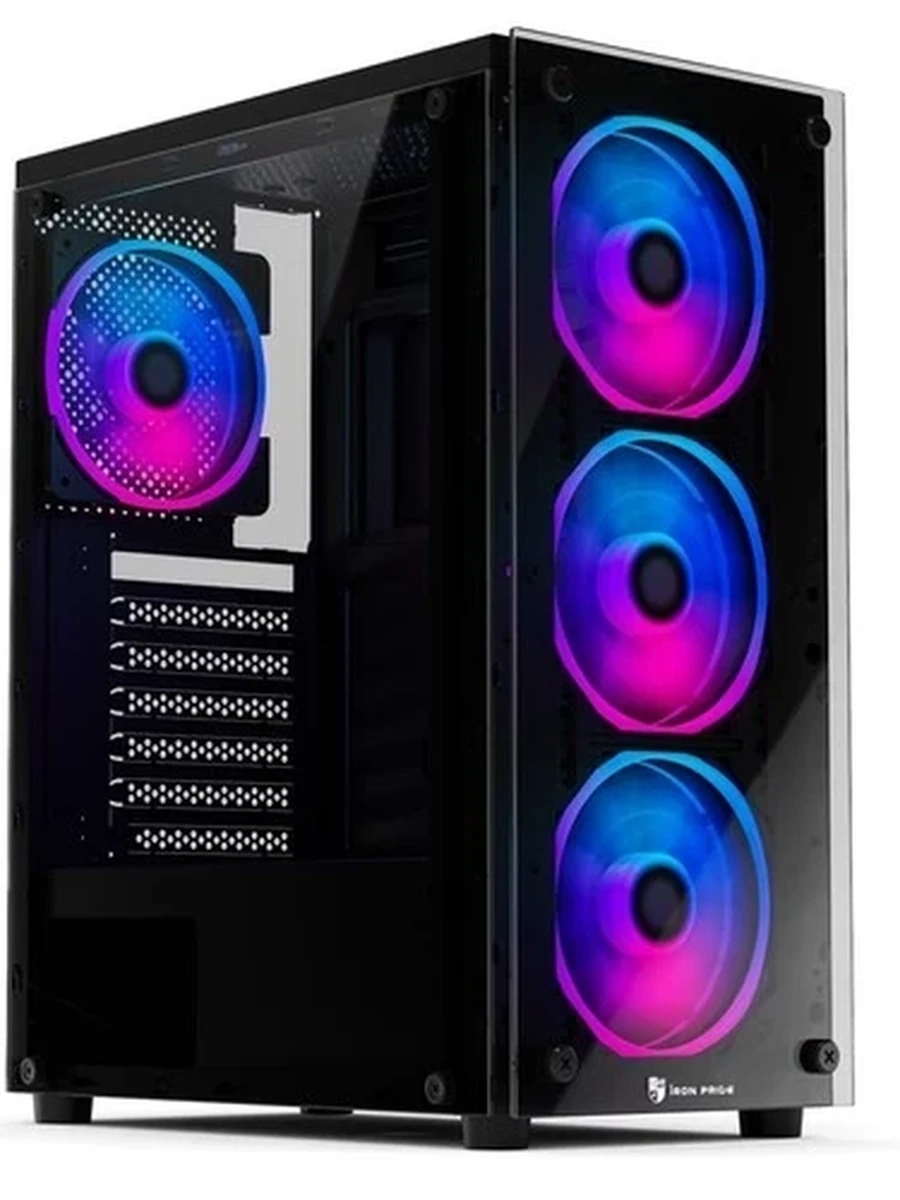 Корпус Mid-Tower Iron Pride Warrior Z2 черный [закаленное стекло, 4 x 120 мм, без БП] [УФ-00002544]