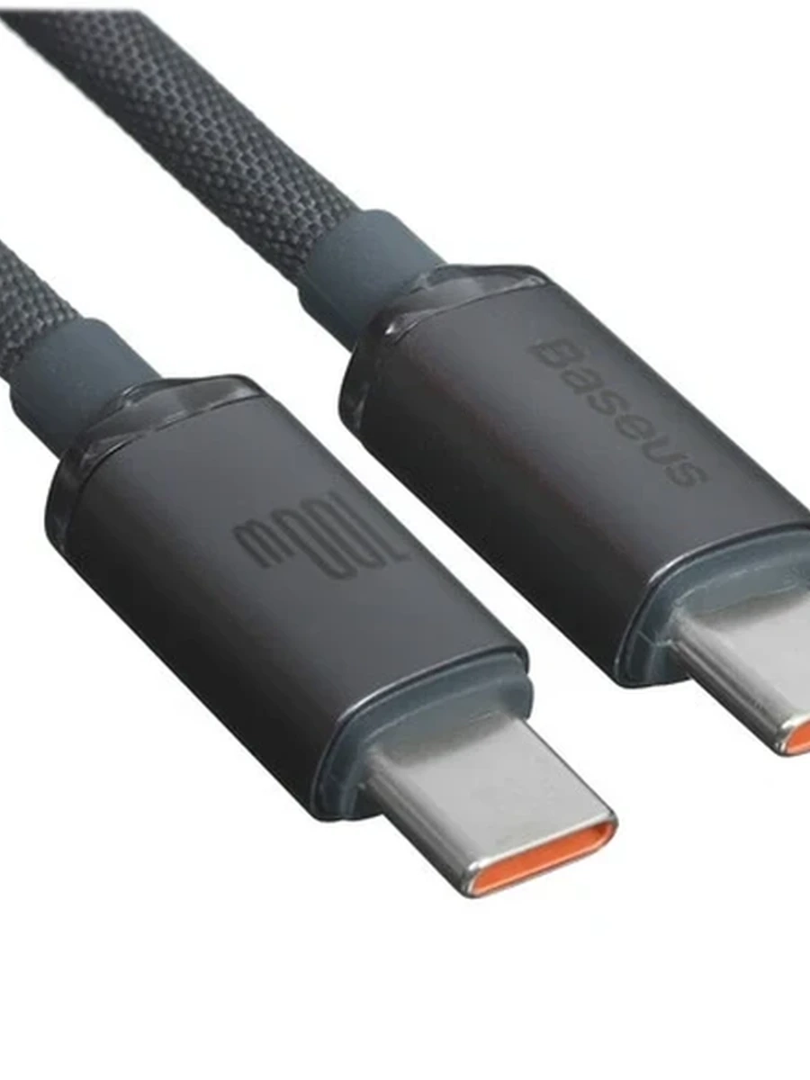Кабель Baseus USB-C->-C CS 100W 1.2m BK