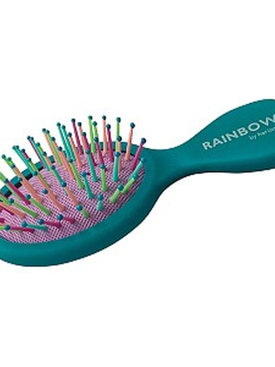 Harizma Щетка для волос Rainbow малая зеленая
