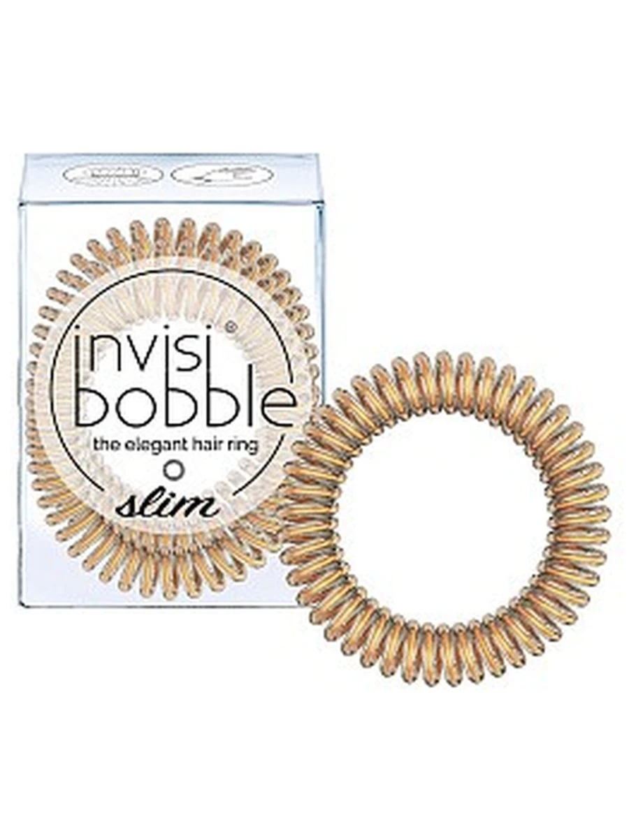 Invisibobble 3097 Резинка-браслет для волос  SLIM Bronze Me Pretty