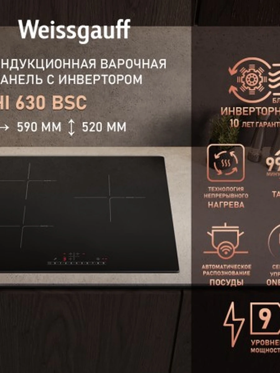 Стеклокерамическая панель Weissgauff