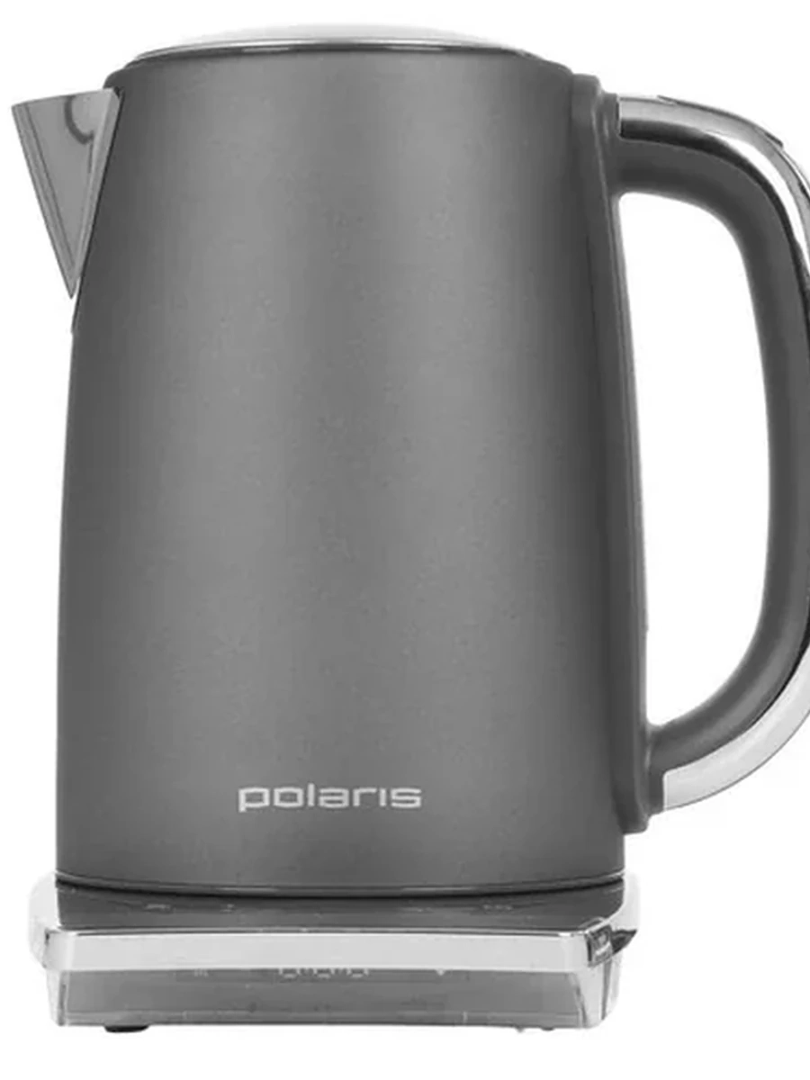 Электрочайник Polaris PWK 1755CAD WIFI IQ Home [металл, 1.7 л, 2200 Вт, фильтр, APP, серый]