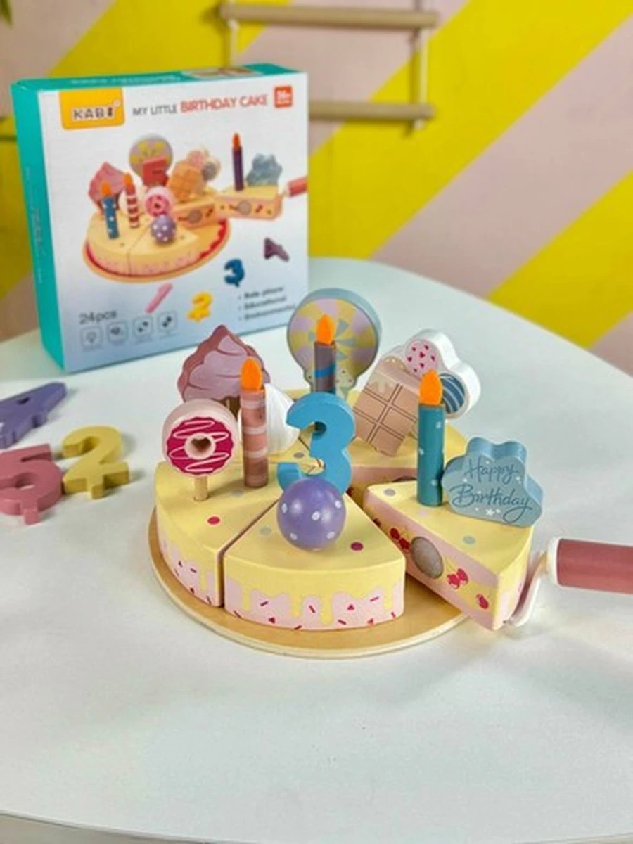 Деревянный игровой набор Торт
