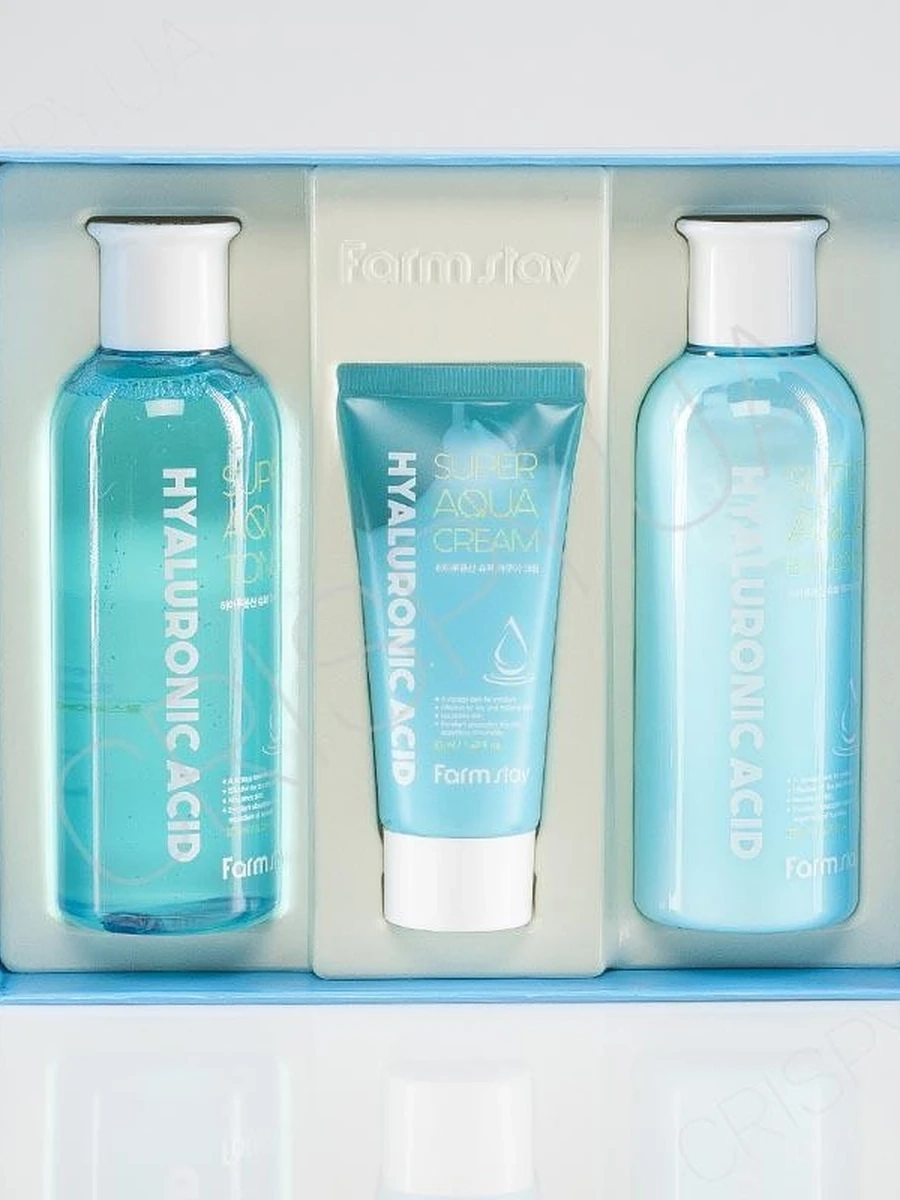 Набор средств по уходу за кожей FarmStay Hyaluronic Acid Super Aqua Skin Care 3 Set (125)