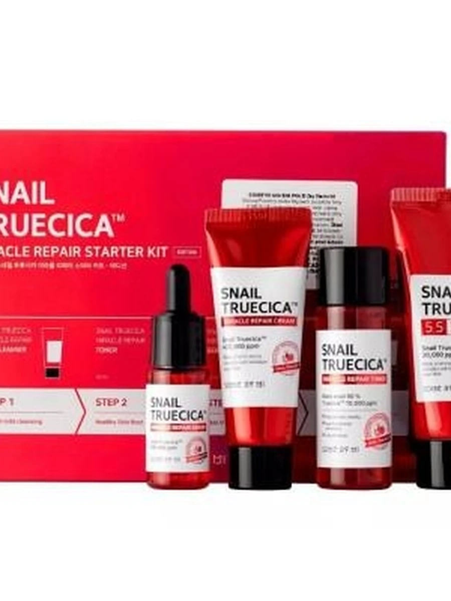 Набор из 4 восстанавливающих средств для проблемной кожи Some By Mi Snail Truecica Miracle Repair Starter Kit