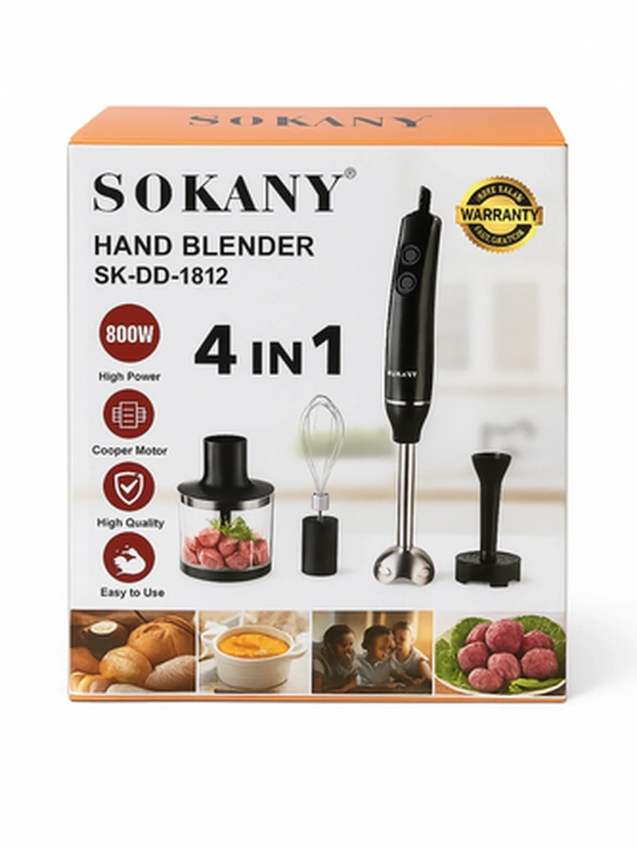 Погружной блендер SOKANY 4 в 1