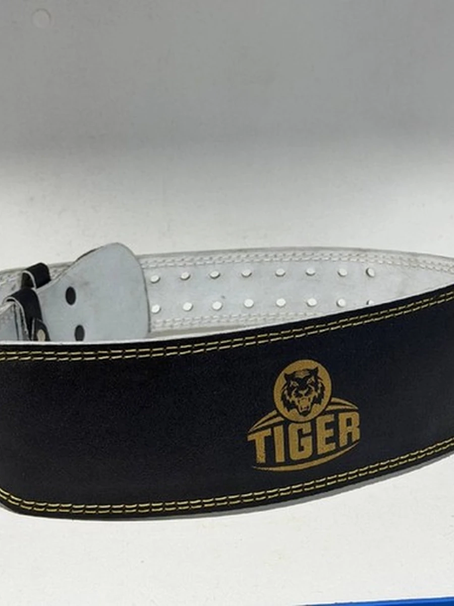 Пояс спортивный кожаный Tiger узкий