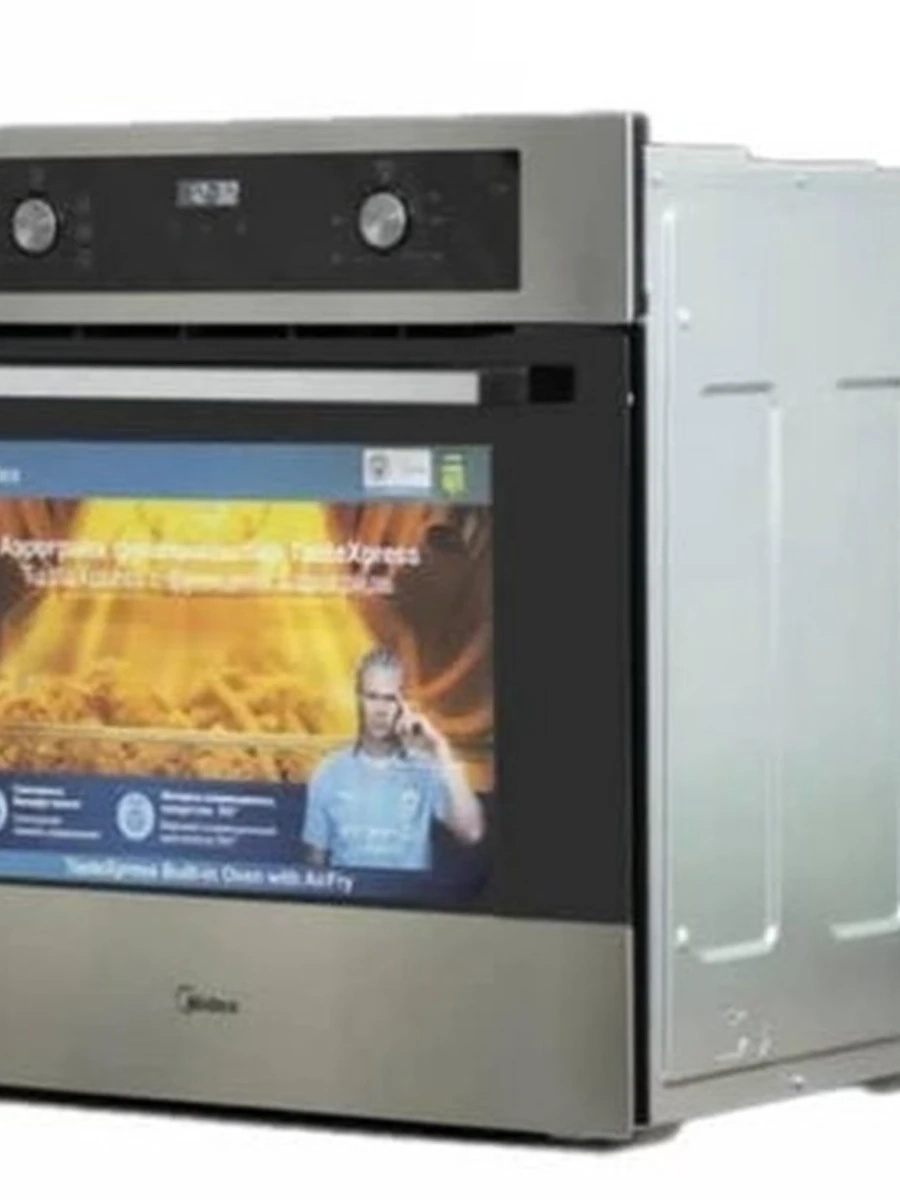 Встраиваемый духовой шкаф Midea TasteXpress с функцией AirFry (Аэрогриль), чёрный