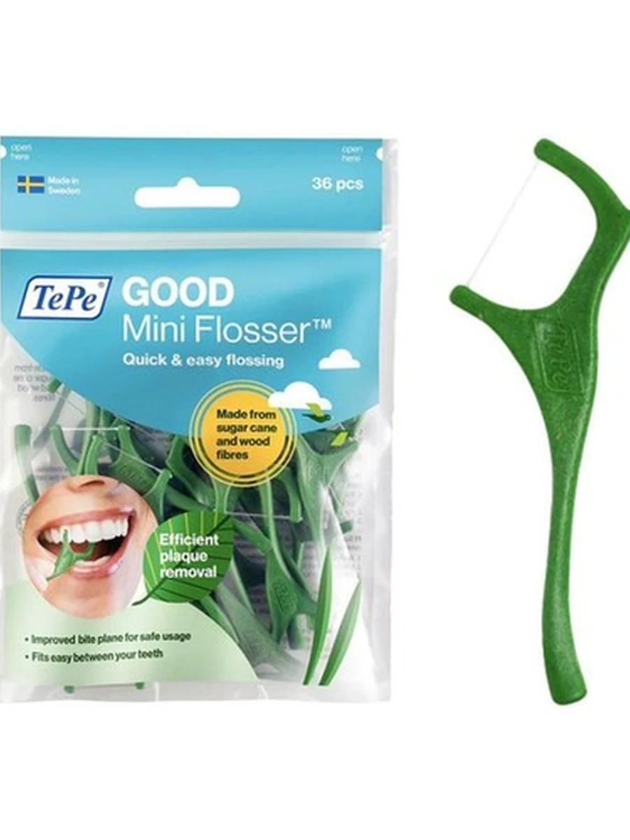 Держатель с зубной нитью TePe GOOD Mini Flosser 36 шт