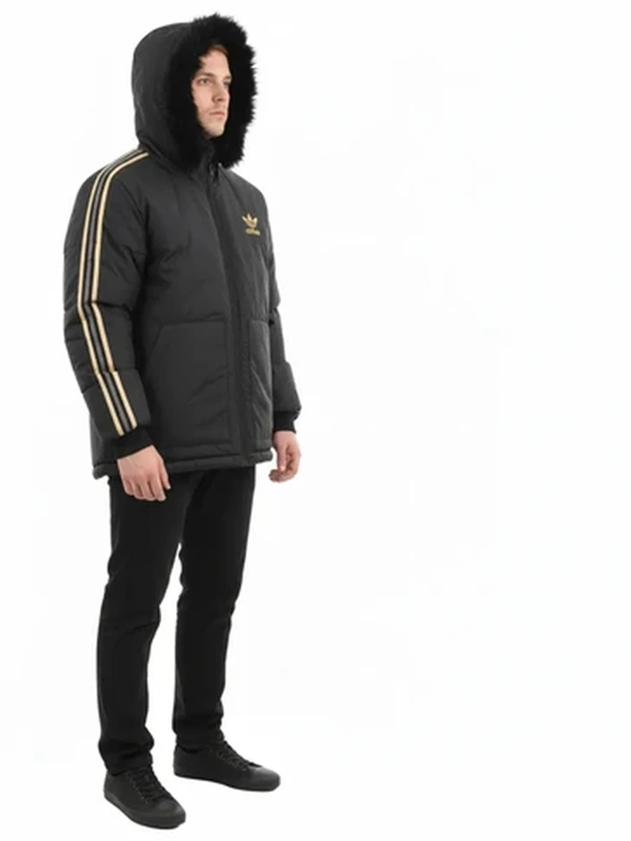 Мужская зимняя куртка-парка Adidas Chile 20 с меховым капюшоном