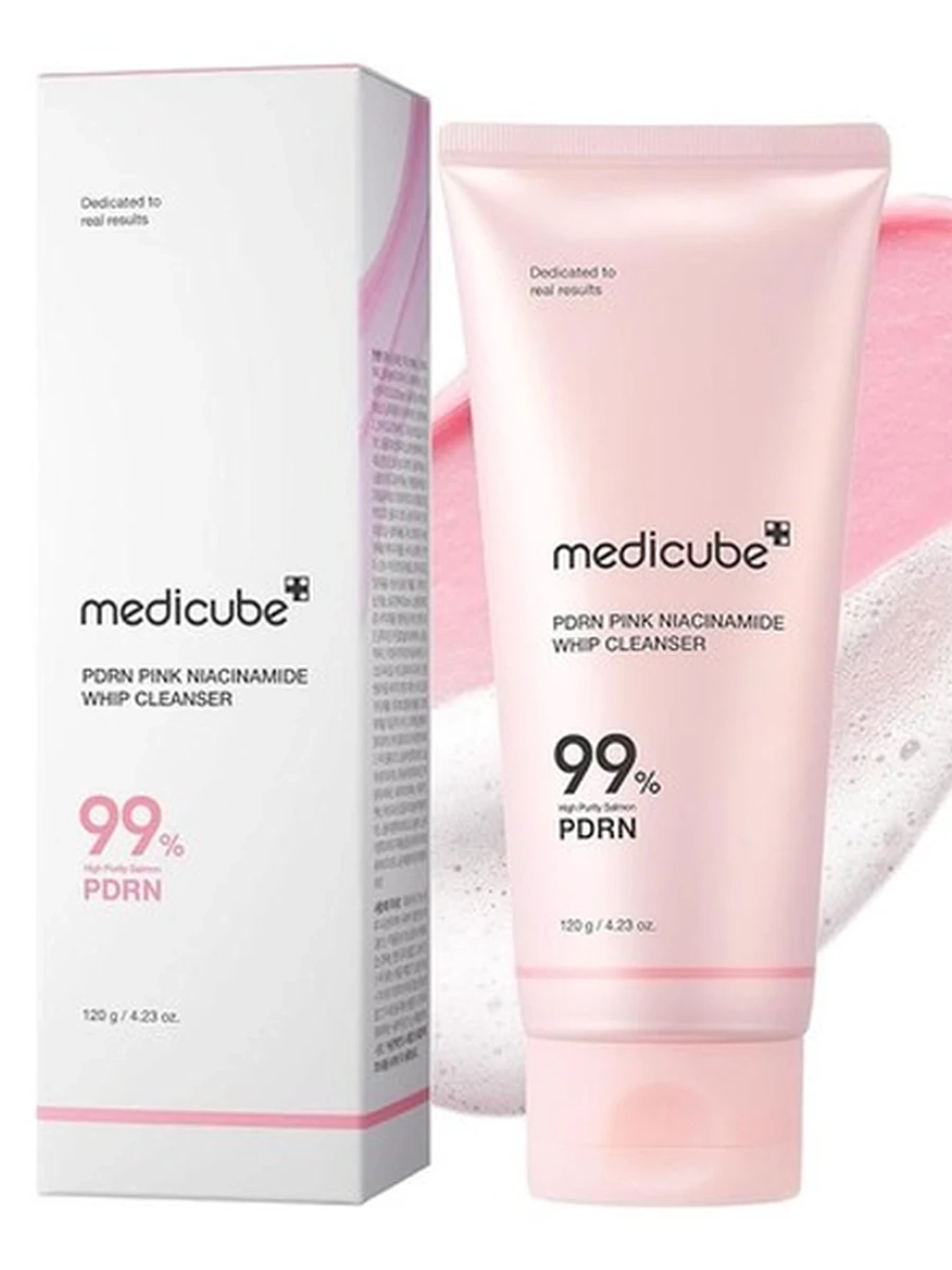 ПЕНКА ДЛЯ УМЫВАНИЯ PDRN PINK NIACINAMIDE WHIP CLEANSER 120G (MEDICUBE)