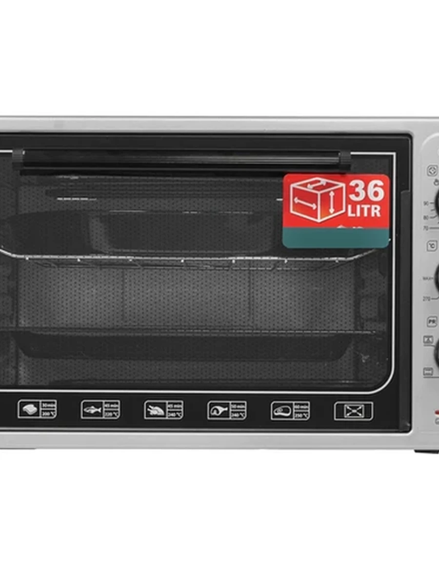 Духовка Artel 36 л MD-3618 Lux - Конвекция-
Pешетка направляющие духовки серый