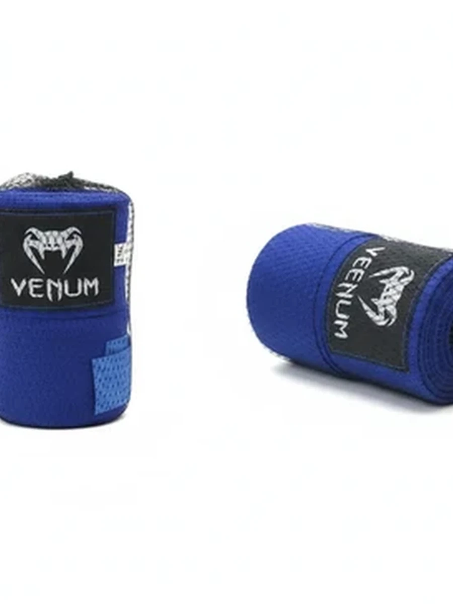 Боксерские бинты Venum эластичные синие 3,5 метра для защиты рук и запястий