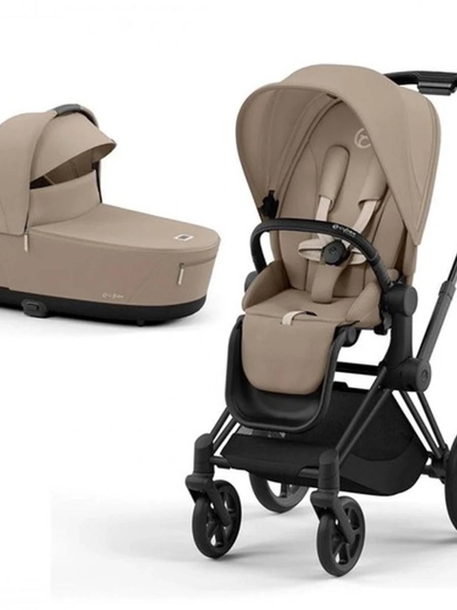 Cybex Priam 4.0 коляска 2 в 1 Cozy Beige шасси Matt Black